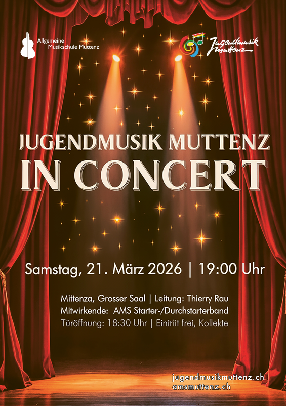 Jahreskonzert der Jugendmusik Muttenz 2026