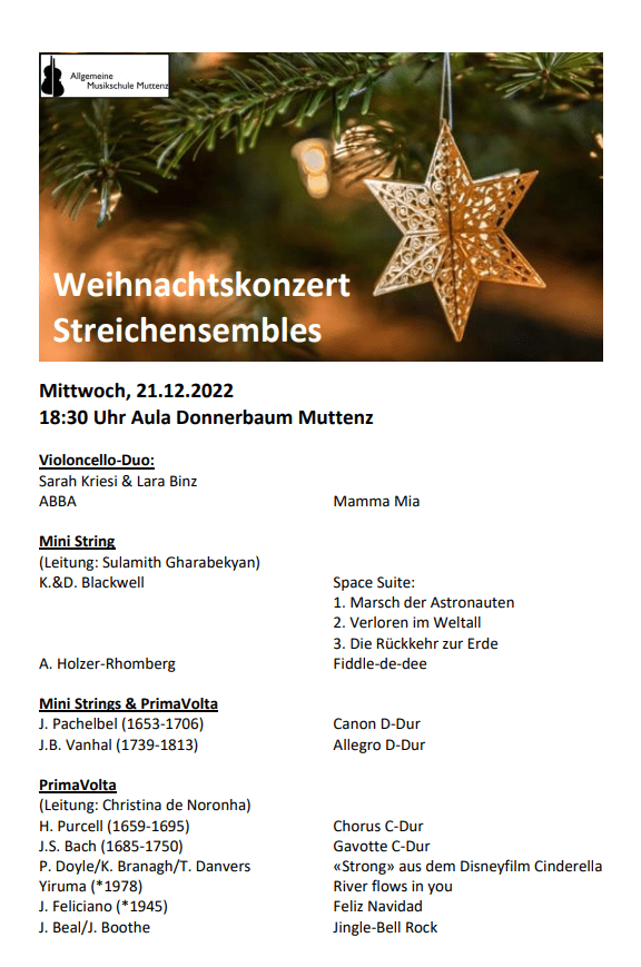 Bild Weihnachtskonzert